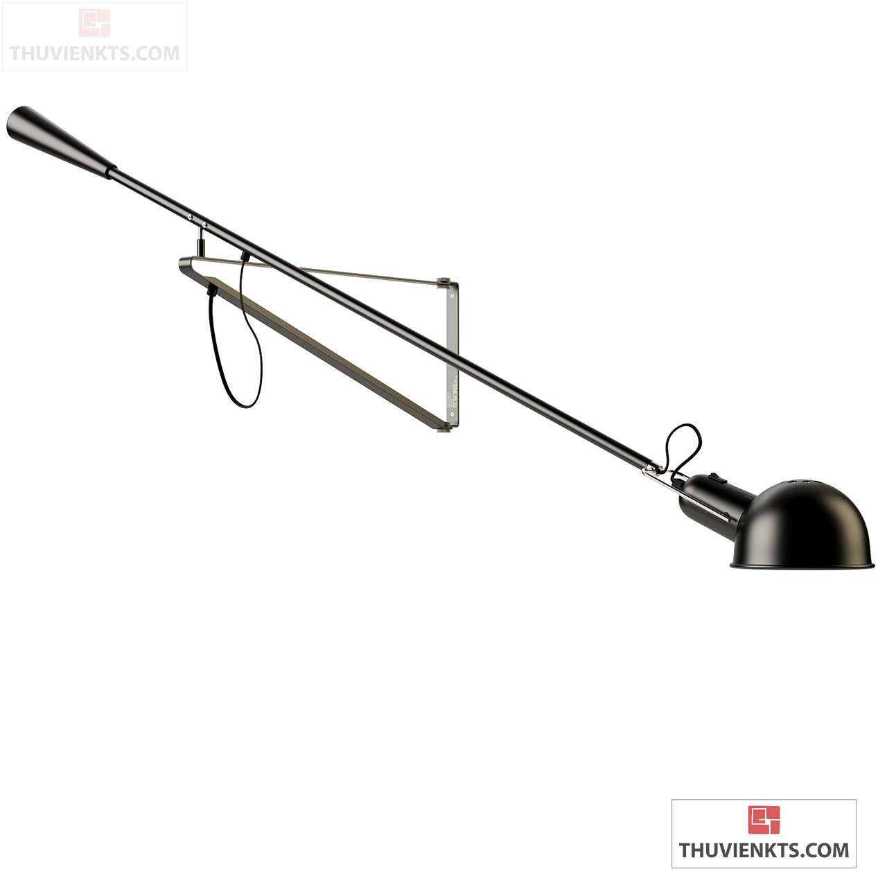 265 Wall Lamp Small Black by Flos-12498