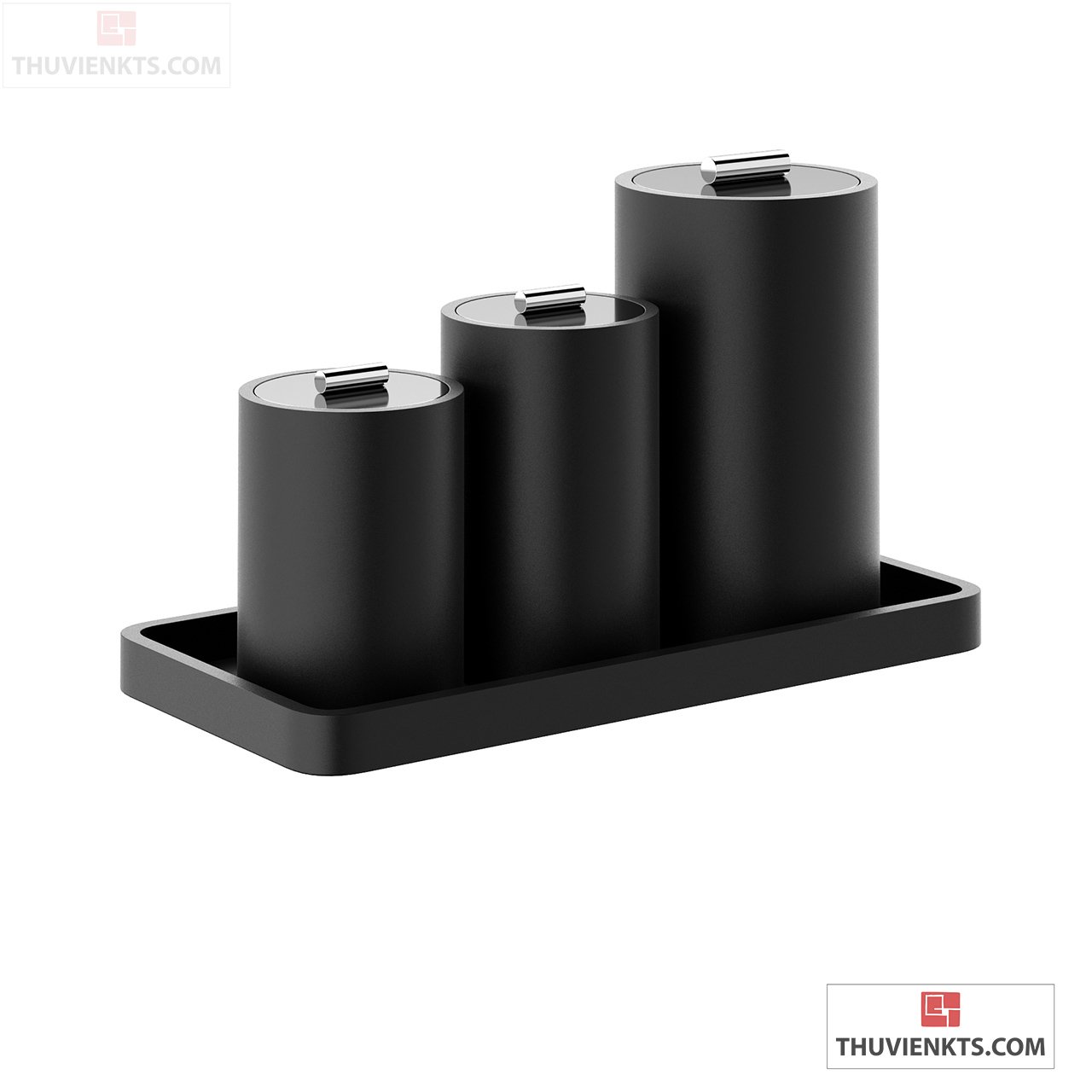 Black Stone Multi Purpose Box by Decor Walther-12498