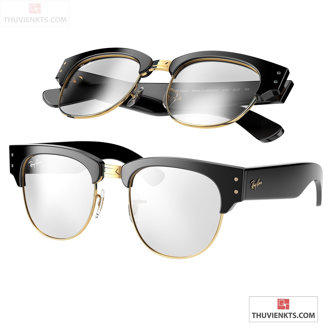 Mega Clubmaster Eyeglasses by RayBan-Dimensiva-3dsmax-12498 - Thư Viện KTS