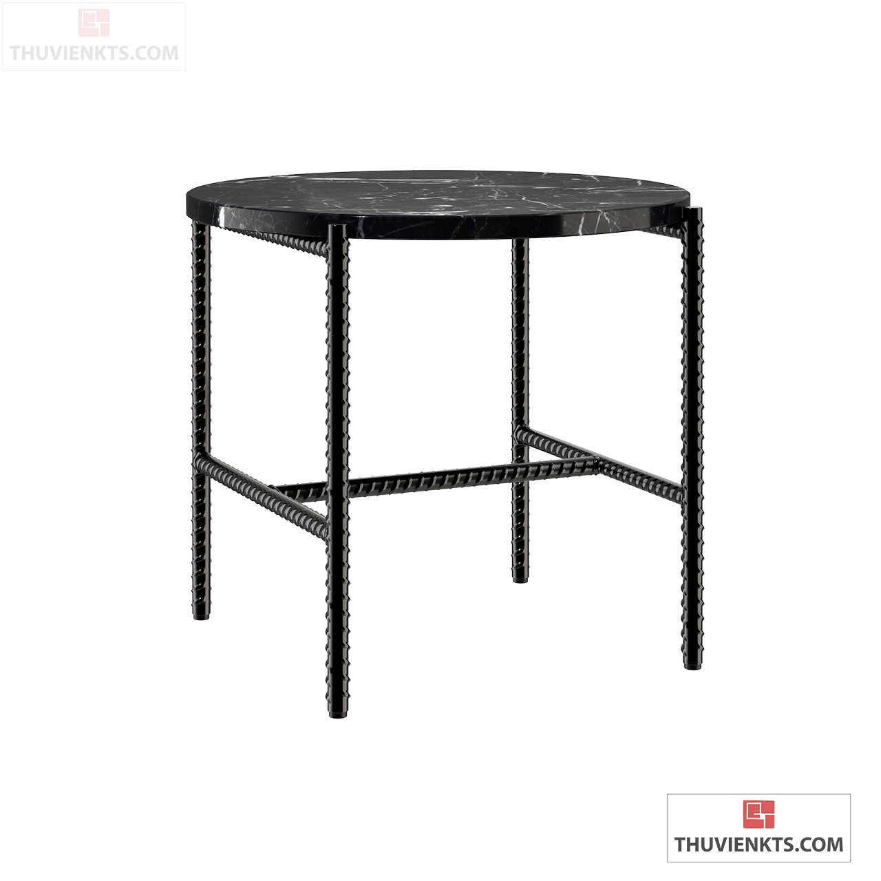 Rebar Side Table Round by Hay-12498